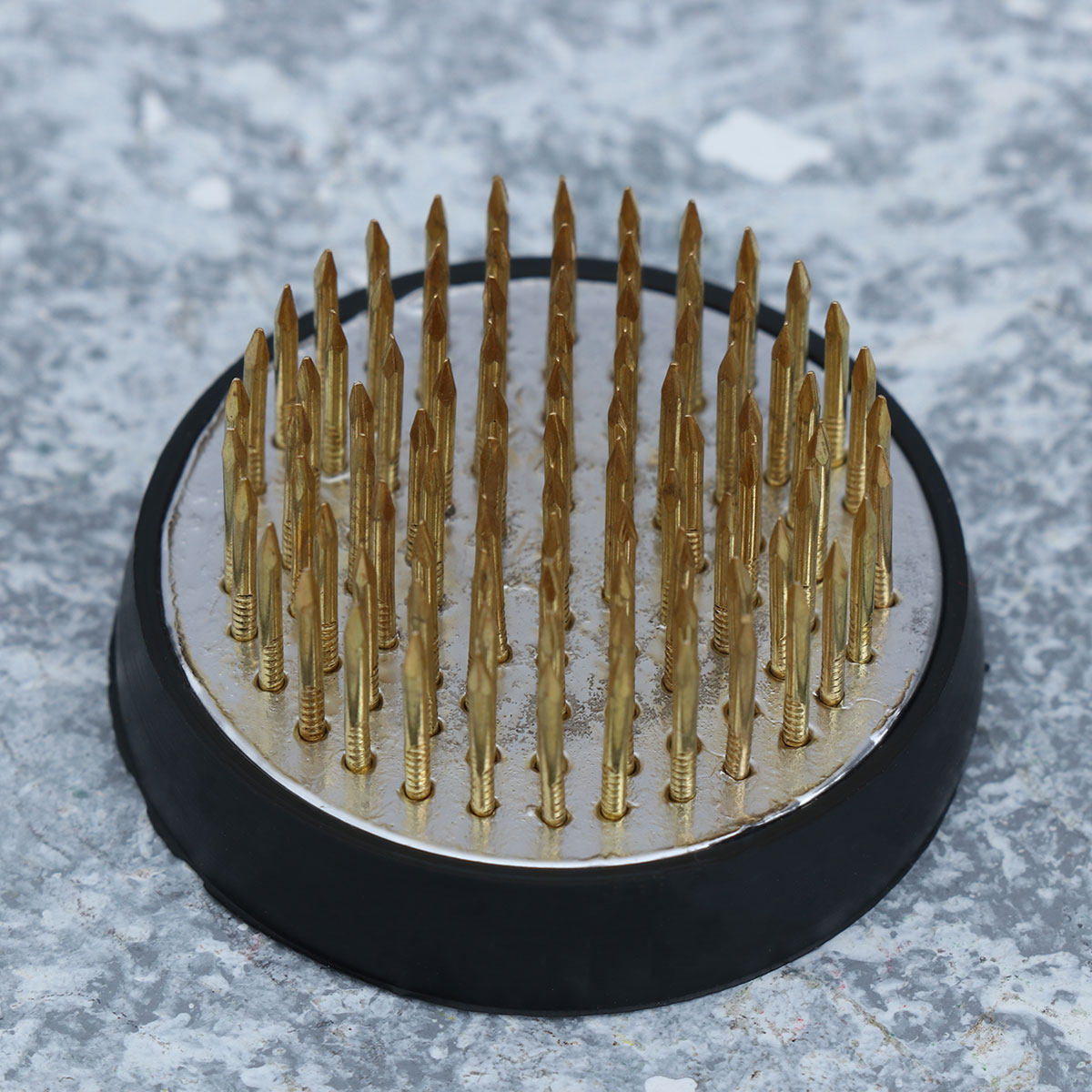 4 cm gouden koperen bloemenste - Flower Frog Pin recensie en prijs