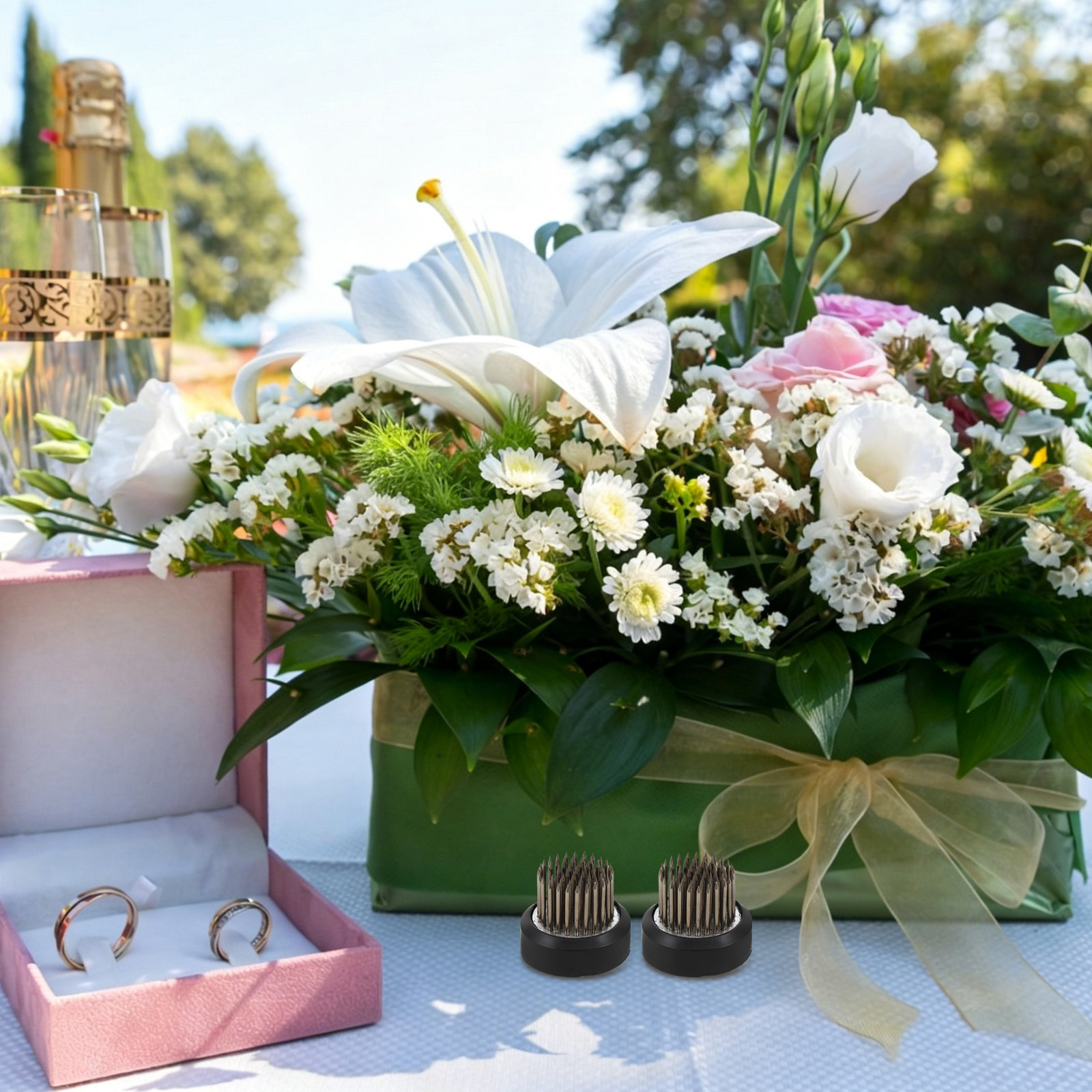 2 stuks bloemstukbasis van roe - Flower Frog Pin recensie en prijs