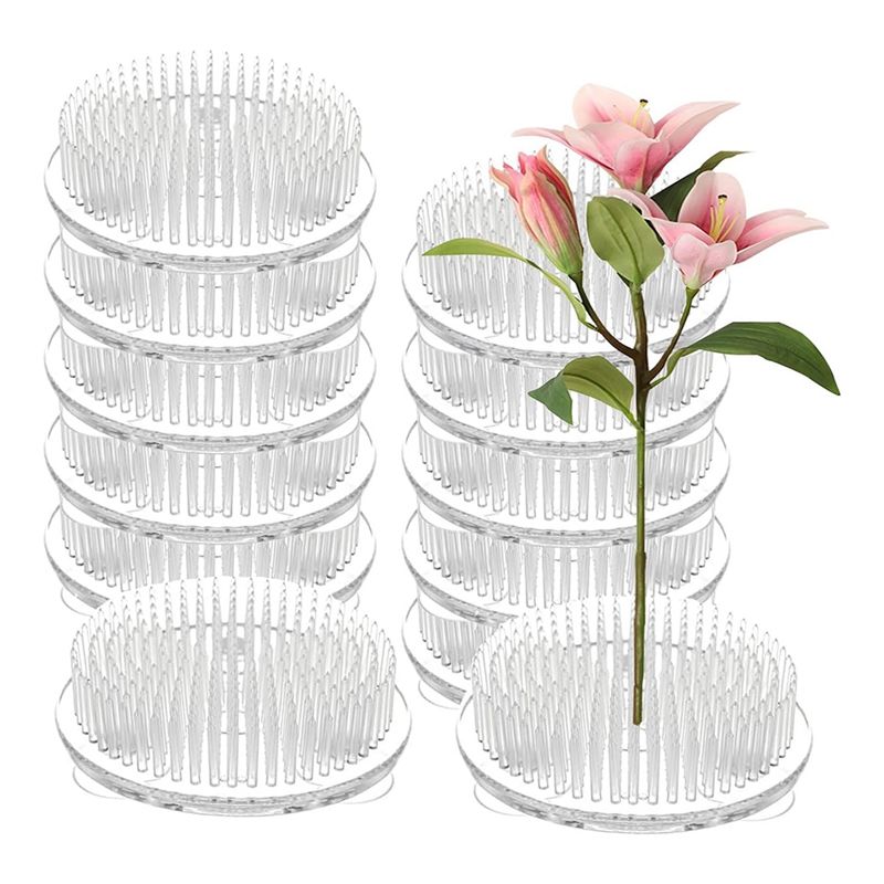 Set van 12 doorzichtige plasti - Flower Frog Pin recensie en prijs