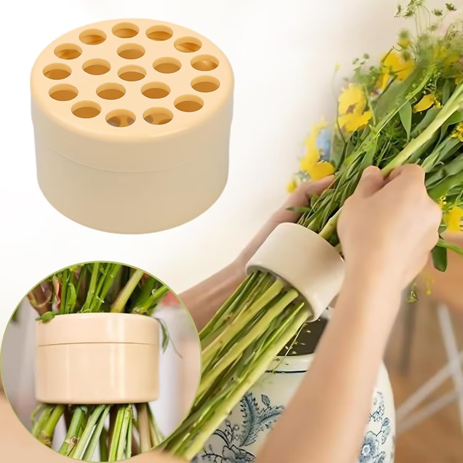 9 & 19 gaten bloemenkikkers bl - Flower Frog Pin recensie en prijs
