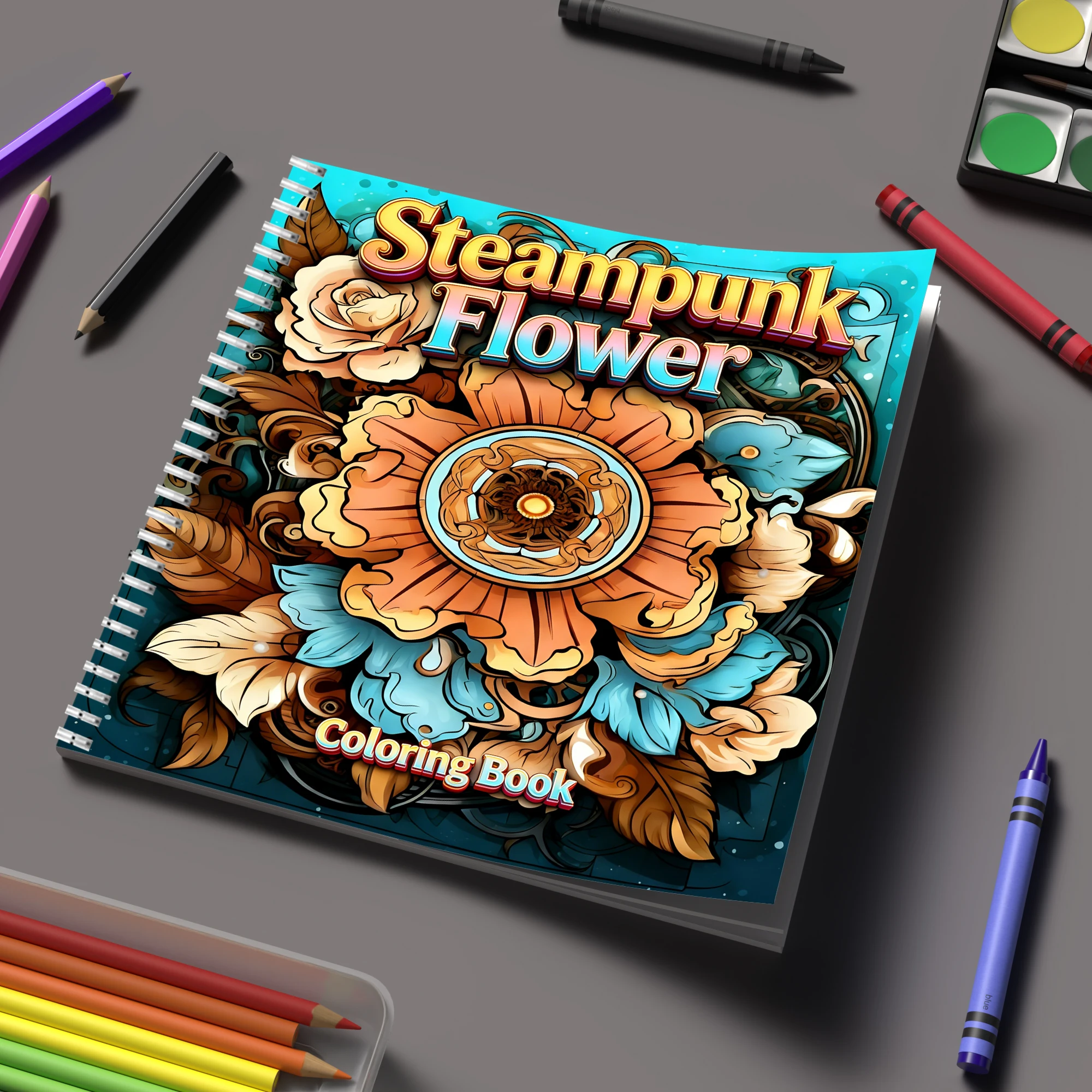 Kleurboek Steampunk Bloemen vo - Flower Supplies recensie en prijs