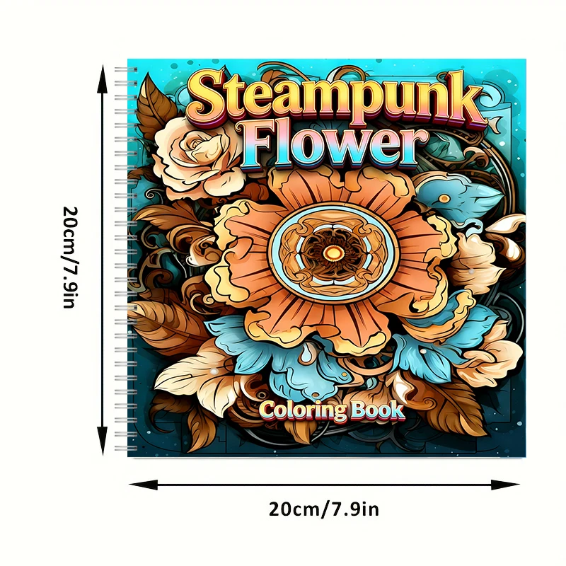 Kleurboek Steampunk Bloemen vo - Flower Supplies recensie en prijs